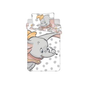 Disney Dumbo Dots gyerek, ovis ágyneműhuzat 100×135cm, 40×60 cm