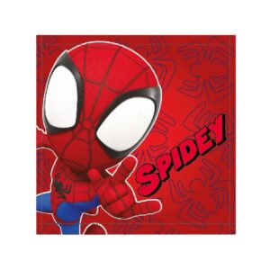 Pókember Spidey Red kéztörlő, arctörlő, törölköző 30x30cm
