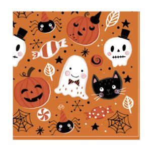 Halloween Orange Booo szalvéta 20 db-os 33x33 cm