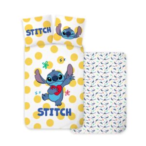 Disney Lilo és Stitch, A csillagkutya Dots gyerek, ovis ágyneműhuzat 100×135 cm, 40×60 cm