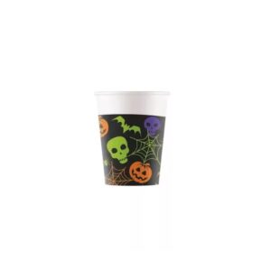 Halloween Happy papír pohár 8 db-os 200 ml FSC