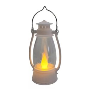 LED akasztós olajlámpás kicsi 9,5cm - Fehér