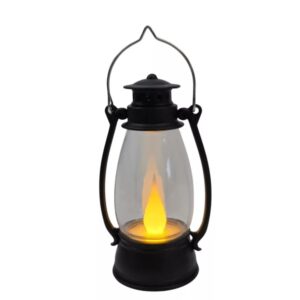 LED akasztós olajlámpás kicsi 9,5cm - Fekete